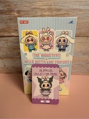 POP MART The Monsters x Hello Kitty and Friends Collectible Box - Kuromi